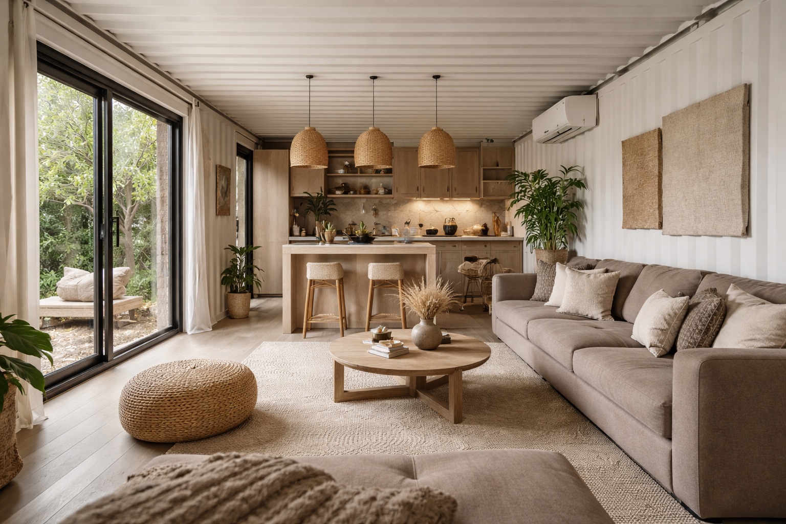 Living Room & Kitchen